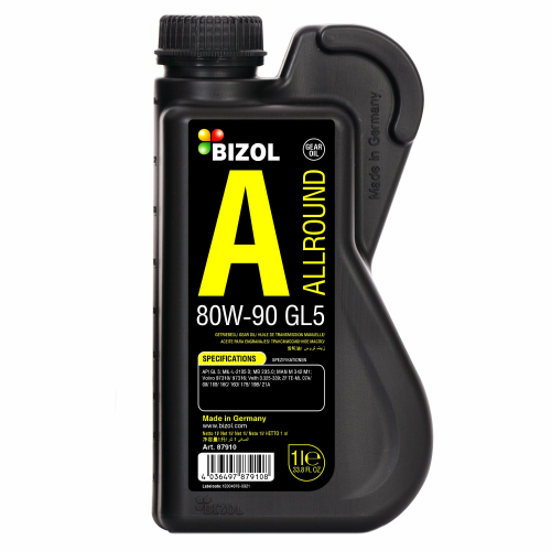 Минеральное трансмиссионное масло Allround Gear Oil GL5 80W-90 - 1 л